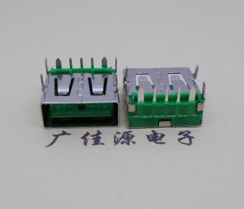 沙田镇5A大电流 快充接口 USB5p绿胶芯 常规母座
