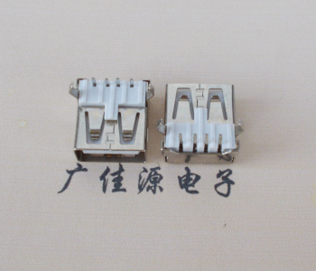 沙田镇USB AF母座 LCP 耐高温250度280度 环保白胶芯