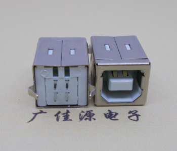 沙田镇USB BF180度母座 打印机接口 立式直插带赛