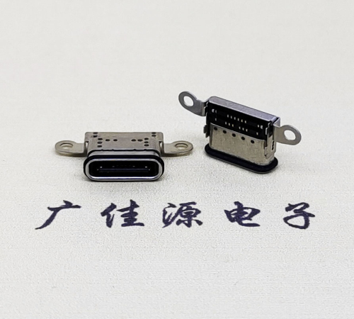 沙田镇USB 3.1C口.TYPE-C16P防水双排贴插座带螺丝孔