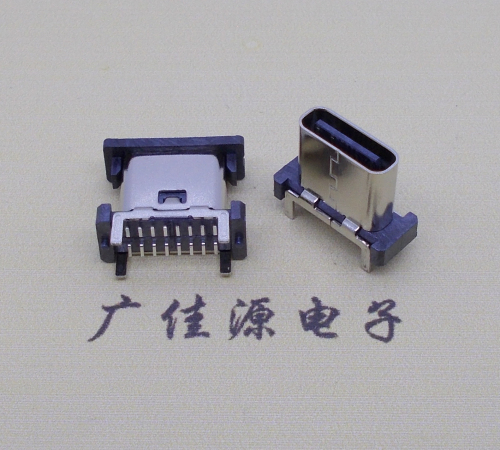 沙田镇TYPE-C16Pin立贴8.8mm连接器.四脚直插设计结构接线图