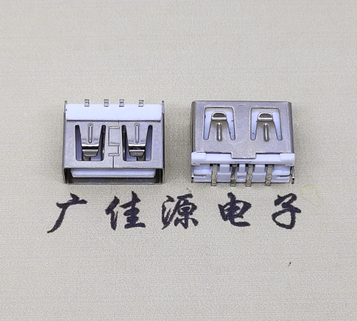 沙田镇usbA母立贴10.0mm短体 DIP立插式连接器接口